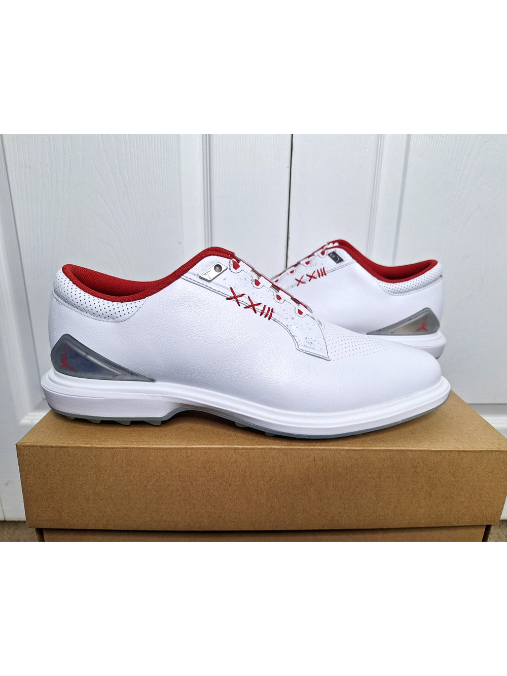 Jordan ADG 5 Golf Spikeless White Fire Red FQ7874-101 Multi size No Box